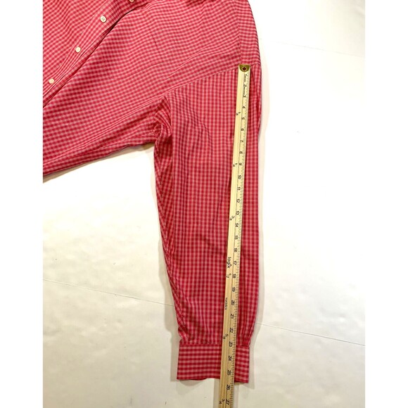 Brooks Brothers‎ Button Shirt Mens XL Long Sleeve Gingham Plaid Cotton - Picture 6 of 7